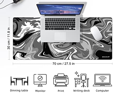 excovip マウスパッド 大型 ゲーミング マウスパッド 70cm x30cm キーボードパッド 滑り止めゴム底 滑り止め 光学式マウス対 応耐洗い表面 快適操作性 0072
