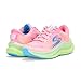 Skechers Kids Girls Max Cushioning Ascend - Aura Sneaker, Neon Pink/Multi, 12 Little Kid