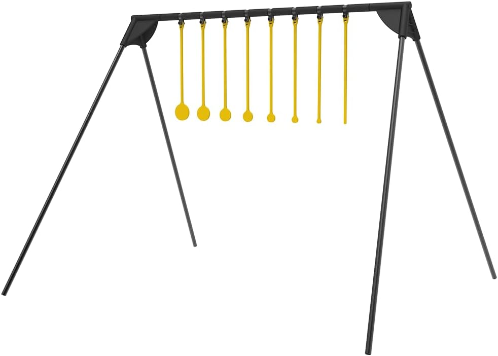 Caldwell AR500 Steel Target Kits with Target Stand, Rifle Rated, 1/4"-3/8" Steel, for Range, Practice Shooting, and Outdoors