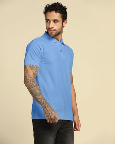 Image of VastraVibes Men's Polo Regular Fit T-Shirt