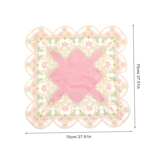 Napperon dentelle européenne chic petit format pastel pour décoration table