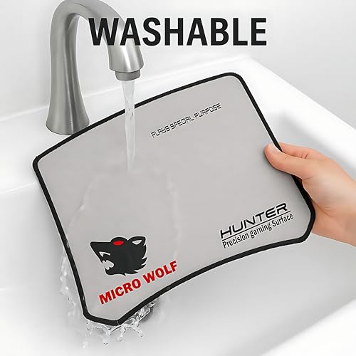 Image of ELIFF Hunter Precision Gaming Surface Micro Wolf Gaming Mouse Pad for Desktops, Laptops, Gaming