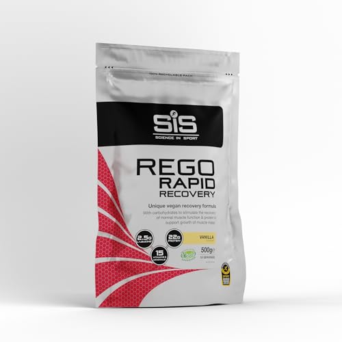 Science In Sport REGO Rapid Recovery Protein Powder | Vegan Protein Powder for Muscle Recovery | Vanilla, 10 servings, 500g bag