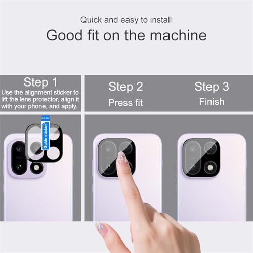 Image of FabeKee Camera Lens Protector Compatible With Realme 16 Pro Plua 9H Tempered Glass, Anti-Scratch, HD Clear, Easy Installation, Ultra-Thin Camera Lens Protection