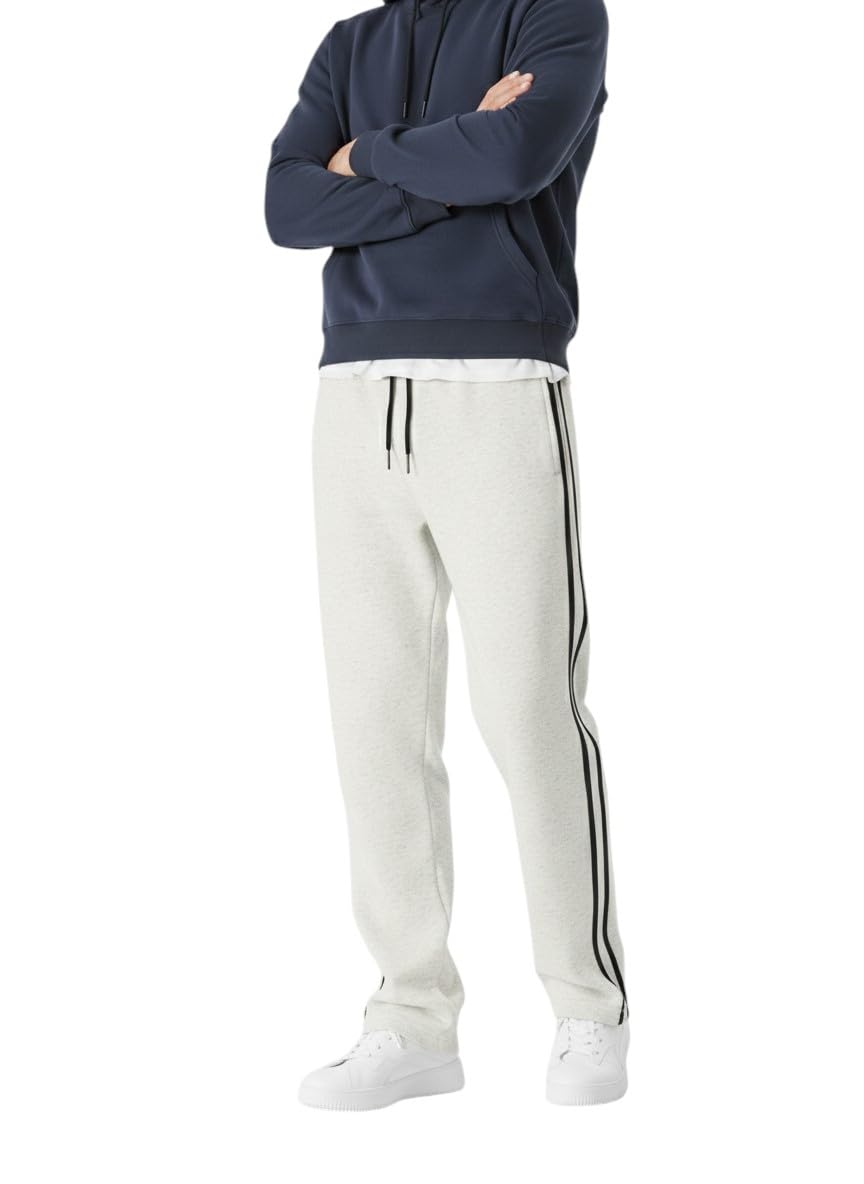 dockstreet Straight Wide fit Long Length Open Bottom Jogger for Men/Trending Multi Pocket Style, Relaxed Casual Pants for Men