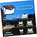 Lurrose 2pcs Outdoor Solar Motion Sensor Wall Lights, 208 LED Waterproof Yard Lighting Tool for Garden Patio, Black Solar Powered Porch Patio Lamps