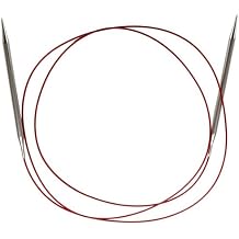 ChiaoGoo Red Lace Circular 60 inch 152cm Stainless Steel Knitting Needle Size US 11 8mm 7060-11
