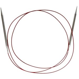 ChiaoGoo Red Lace Circular 60-inch (152cm) Stainless Steel Knitting Needle; Size US 7 (4.5mm) 7060-7 by ChiaoGoo