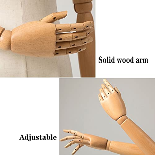 Maniquí de costura ajustable para evitar caídas de ropa con base de metal estable 5