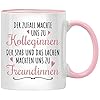 Der Zufall machte uns zu Kolleginnen Freundinnen Tasse Spruch Lieblingskollegin Beste Kollegin Geschenk Abschied Abschiedsgeschenk Kollegen Jobwechsel