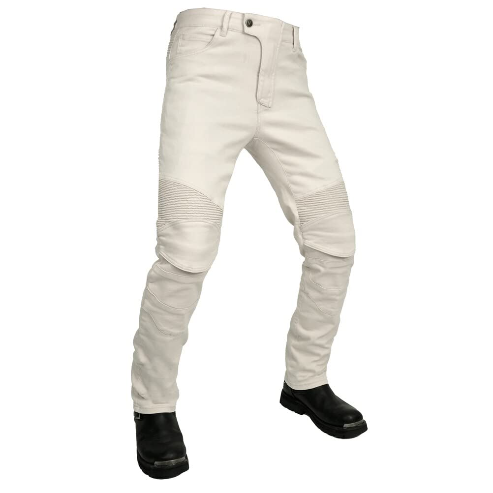 Impermeabile Moto Equitazione Pantaloni per Uomini Donne Retrò Biker Jeans Motocross Racing Pantaloni con 4 X CE Armatura Ginocchiere