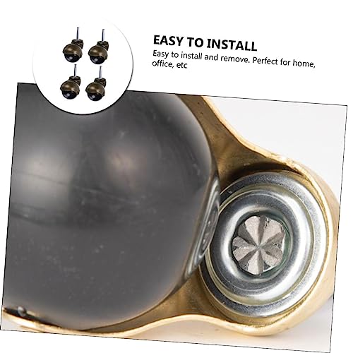 Roulettes de Chaise en Fer Robustes COLLBATH Pivotantes 360°
