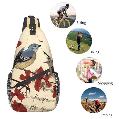 Bolso Sling para Hombre y Mujer Negro miniatura 5