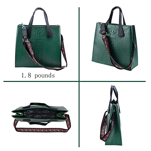 MRMIMI Women's Laptop Bag Rubber Work Tote Top Handle Handbag Large Waterproof Shoulder Bag for Office Travel 5