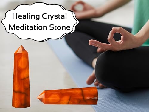 Image of Carnelian Crystal Tower Obelisk Point For Chakra
