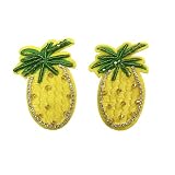 KESYOO Pineapple Nipple Covers with Rhinestone for Women Reusable Breast Petals Self-adhesive Bra Pa