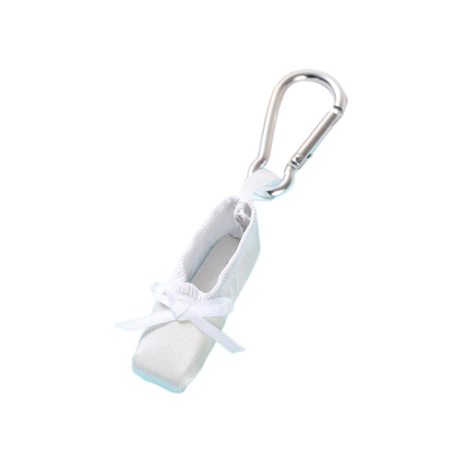 Baodss Ballet Shoe Keychain Pendant Charm Ballet Shoe Backpack Decoration for Women Bag Car Keyring for Dance Lovers