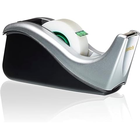 Scotch Weighted Tape Dispenser with Magic Tape Cover