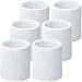 WILLBOND Wrist Sweatbands Sports for Football, Basketball, Running Athletic, White, 6 Piece