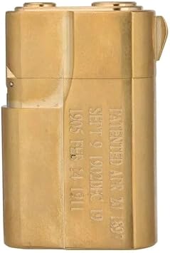 Zorro Premium 1911 Style Kerosene Lighter Brass/Titanium Construction, Windproof Trench Design, Rare Collectible Edition Brass Lighter