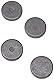 Y10 Ferrit - Magnet Für Kunst, Handwerk, Wissenschaft und Diy - 25mm Durchmesser x 5mm Dick - 0,6kg Zug - Pack von 20