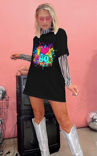 80s Shirts for Women Vintage 90s Outfits I Love The 80's T-Shirt Birthday 80s Outfit Hip Hop Party Tee 1980s Themed Gift - Image 6