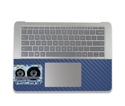 Image of MightySkins Carbon Fiber Skin Compatible with Microsoft Surface Laptop Studio 2 (2023) Full Wrap Kit - Holo Cassette | Protective, Durable Textured Carbon Fiber Finish | Made in The USA