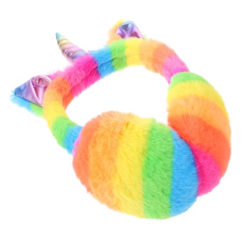 Didiseaon Unicorn Earmuffs Unicorn with Babies Cartoon Hard Hat Ear Muffs Unicorn Hat Ear Muffs Winter Costume