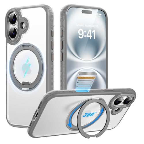 Tekka iPhone 16 p P[Xy360°]X^hEMagSafeΉzϏՌ ^  Ǒ^ X^ht X}zP[X ČRMILKi wh~ ϖh~ Jی 掋 Beɂ֗ (}bg_O[, iphone_