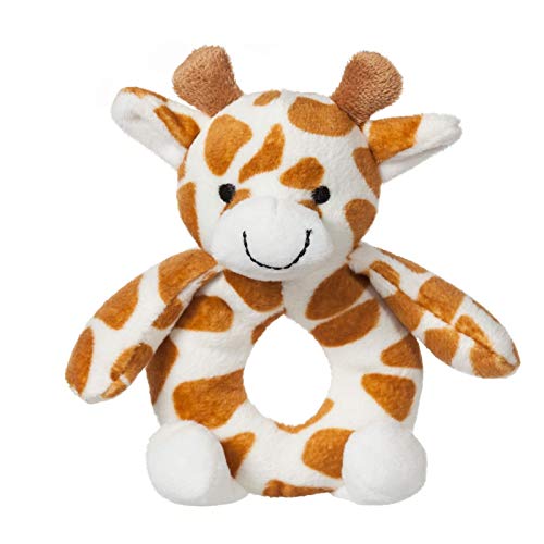 Image of Apricot Lamb Baby Lovey Giraffe Soft Rattle Toy, Plush Stuffed Animal for Newborn Soft Hand Grip Shaker Over 0 Months (Yellow Giraffe, 6 Inches)