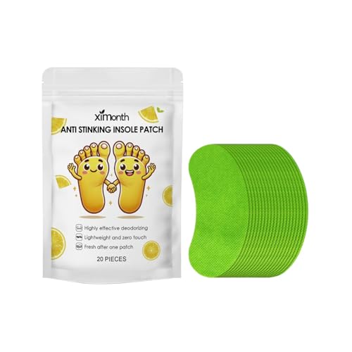 Parches desodorantes para zapatos - Absorbente eficaz de olores para calzado, control natural de olores | Parches para plantilla Parches para eliminación de olores, parches desodorantes de carbón,