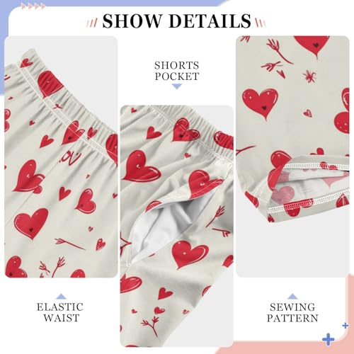 Pajama Bottoms, Pajamas Pant Valentine's Day Sleeping Long Pants Lounge Wear Elastic Waist Sleepwear Pjs4