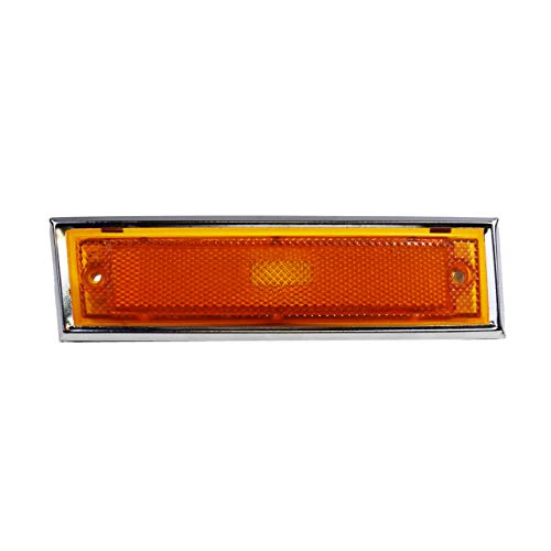 A-Team Performance - Front Side Marker Light Lens Set - Compatible With 81-91 Chevrolet C10 C20 C30 Gmc C1500 C2500 Amber #TOP4