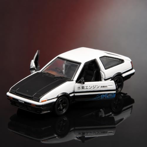 Image of Wizplex CCA Toyota AE86 H2 Hydrogen 1:64 Officially Licensed Premium Die Cast Metal Car in Acrylic Display Case - Openable Doors, Collectible JDM Classic Coupe Showpiece for Collectors & Kids 3+