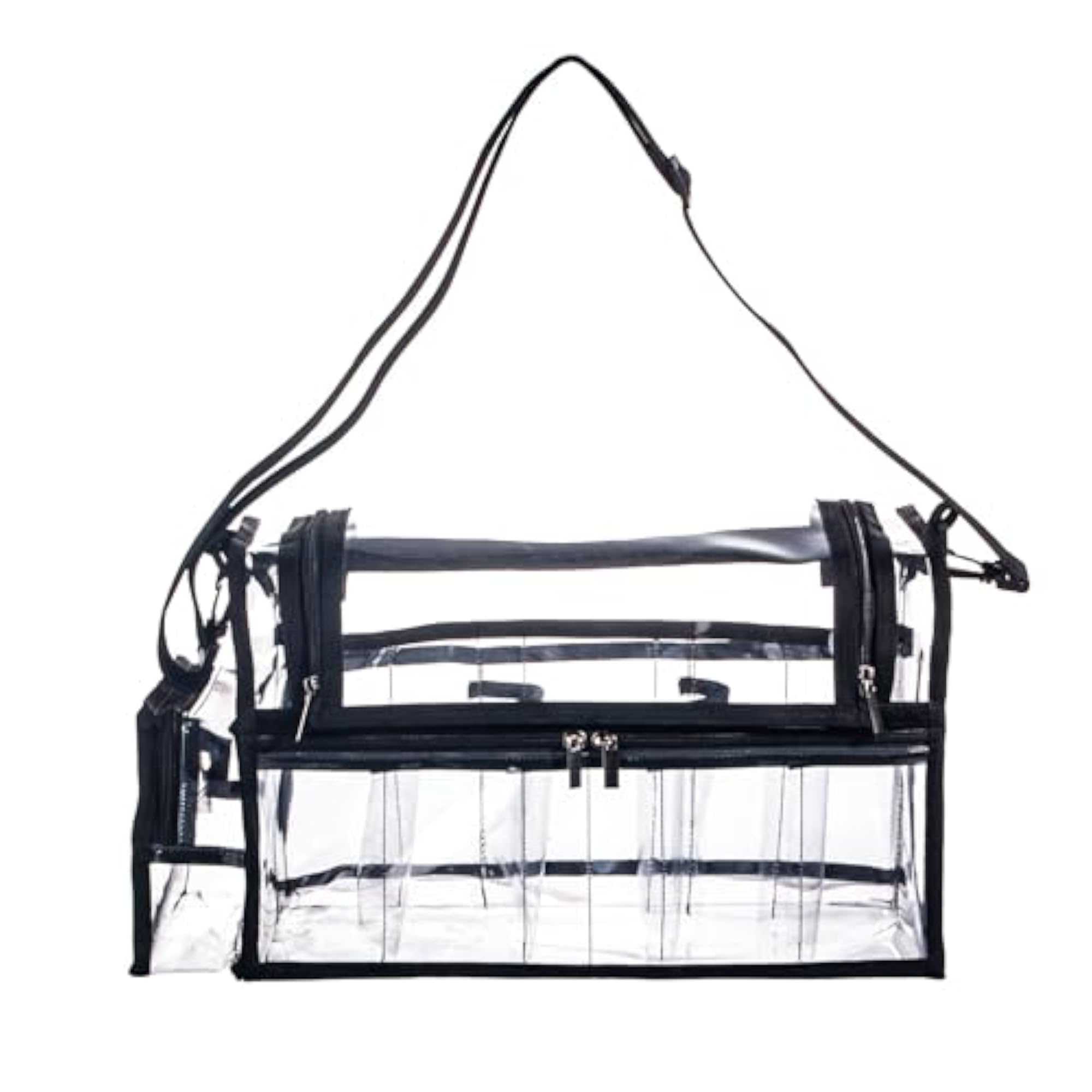 Large Professional Free Standing Clear PVC Makeup Artist Bag