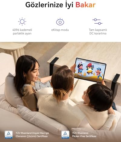 HUAWEI MatePad SE 11 4GB+128GB Tablet, Kalem Dahil Değildir, FullView Ekran, Büyük Pil，Çocuk Köşesi，Gri - Görsel 6