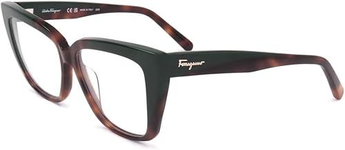 Gafas de Vista Ferragamo SF2939 220 TORTOISE/DARK GREEN 54/15/140 Mujer