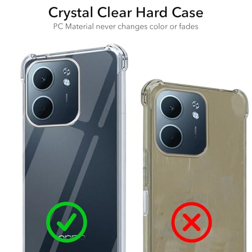 Image of Jkobi Shockproof Crystal-Clear Back Cover for Oppo A5X (Anti Yellow Case | Drop & Camera Protection | Hard Polycarbonate)