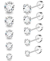 Silver,5Pairs,Flat Back