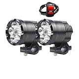 Il faro per motocicletta a LED ha un basso consumo energetico e possiede una lunga durata fino a 50.000 ore.