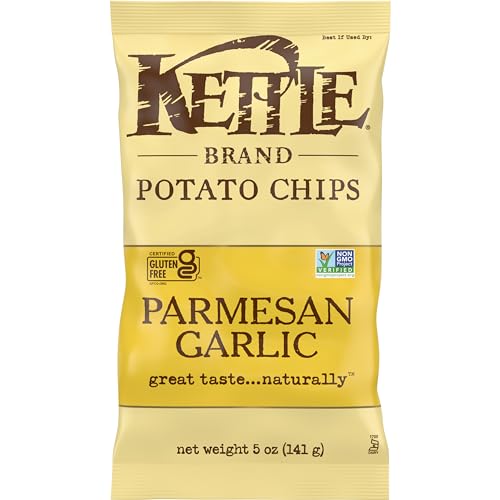Kettle Brand Foods, Chip Potato Parmesan Garlic, 5 Ounce