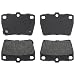 ACDelco 17D1051C Professional Ceramic Rear Disc Brake Pad Set