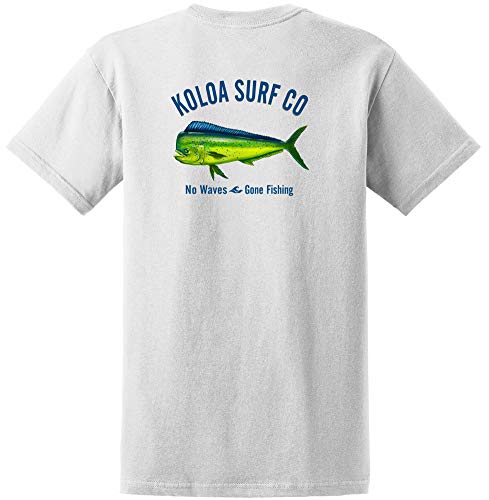 Koloa Surf Mahi Mahi Logo Heavyweight Tees-2XL-White/c