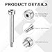 MECCANIXITY 8 Pcs 304 Stainless Steel Shoulder Bolt 4mm Shoulder Dia 30mm Shoulder Length M3x0.5 Thread Hex Socket Shoulder Bolts for Hydraulic Injection Molding Machinery Industries