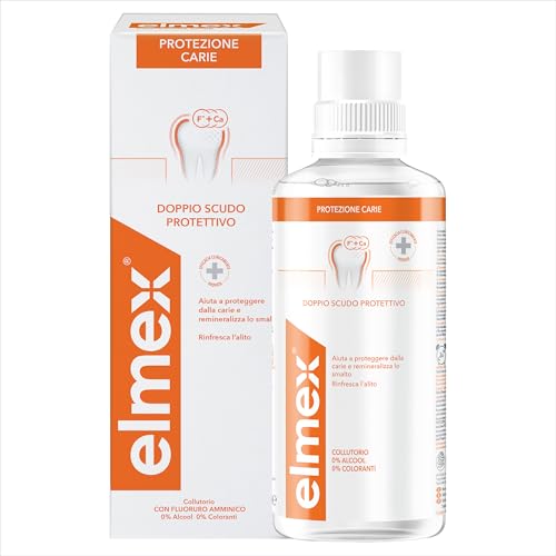 elmex Collutorio Protezione Carie 400 ml I Con Fluoruro...