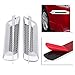 2pcs Car Side Air Vent Trim Cover, Universal Mesh Vent Air Flow Fender Intake Grille Vent Net Cover Decoration Sticker (Silver)