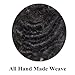 Hair Wonders Afro Curl Toupee for Black Men Brazilian Human Hair Pieces Full Poly African American Afro Mens Toupee Hair System Man Weave Hair Unit Black Men 1# Jet Black 6mm afro wave 8x10