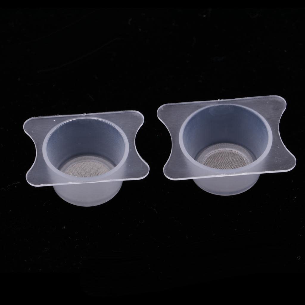 Tazza filtro per vernice aerografo accessori 2 pezzi tazza purificante vernice strumenti modello acciaio inox PP bianco