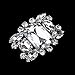 IPOTCH 1pcs Clip Floral Cristalino Hebilla de Zapatos de Novia Ornamento para...