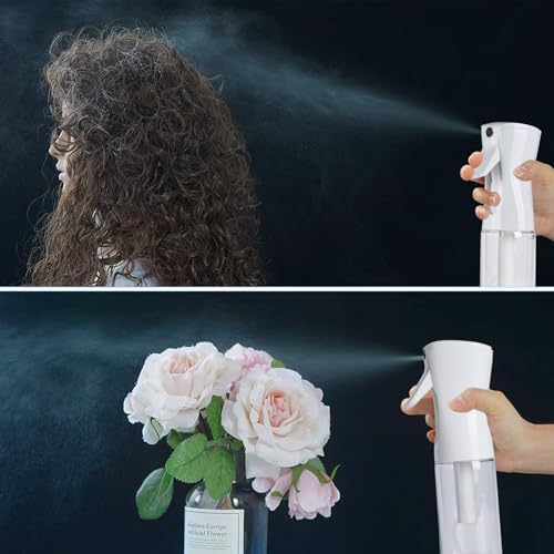 TANSHINE Continuous Hair Plant Mister Spray Bottle Fine Empty Small Mist Spray Bottles Mist Sprayer Water Alcohol Cleaning Spray Mist Bottle for Curly Hair Styling Products,Plants, image 3